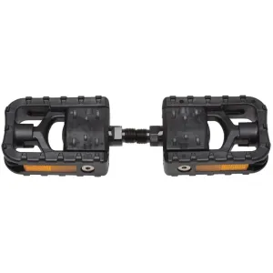 PÉDALES PLATES PLIANTES VÉLO VILLE RÉSINE NOIRES