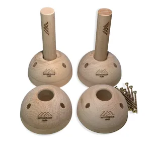 Peg receiver ball set