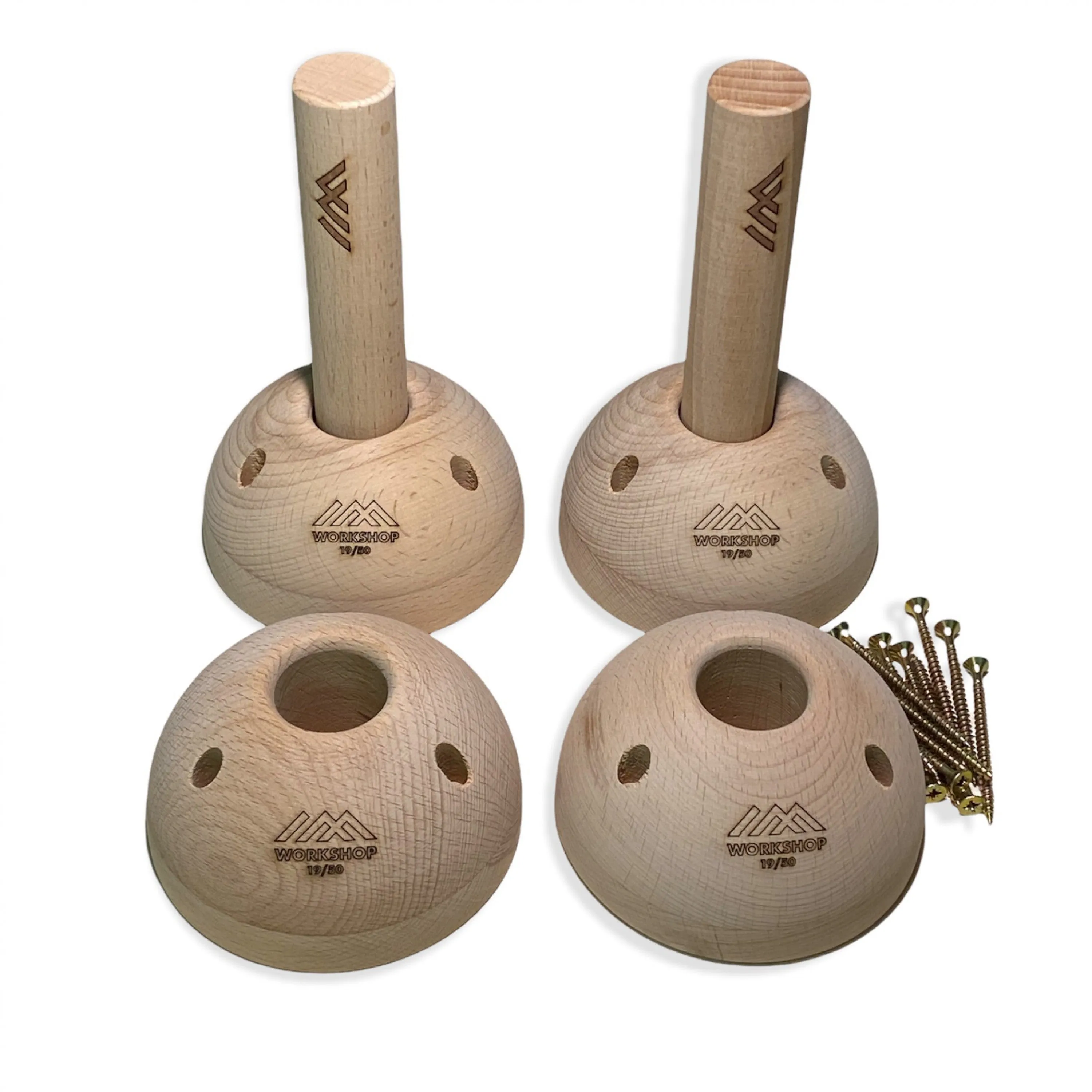 Peg receiver ball set