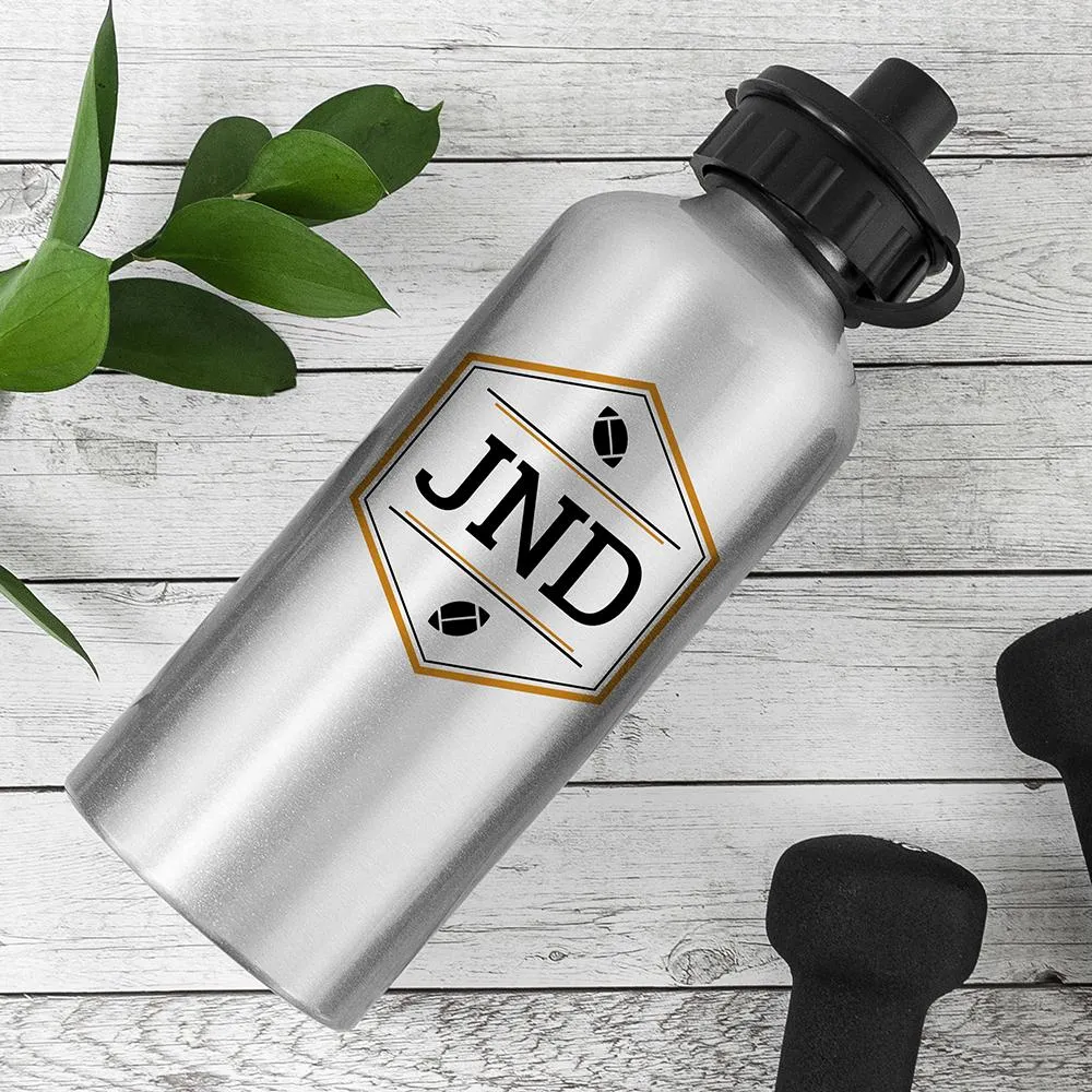 Personalised Silver Water Bottle