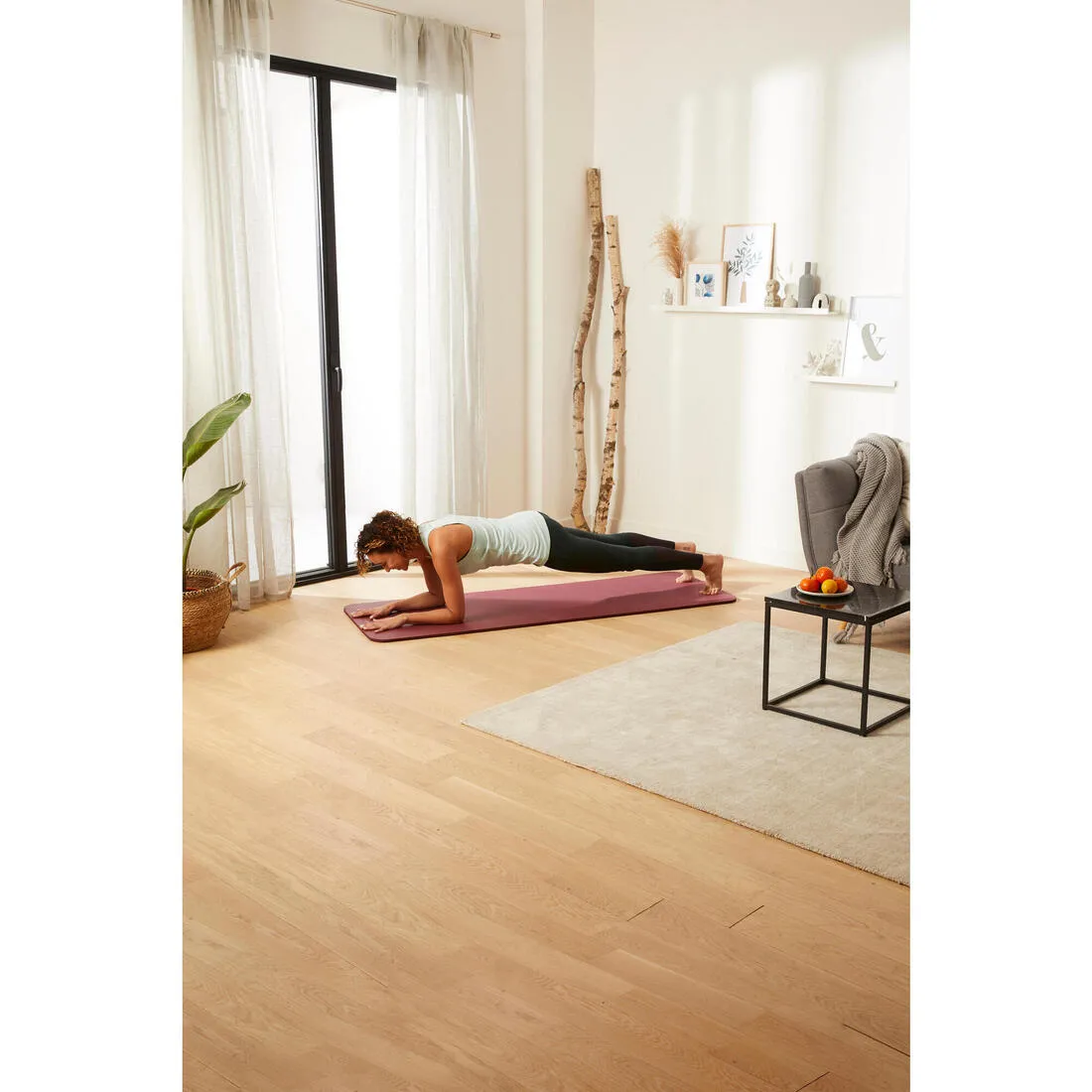 Pilates 15 mm Floor Mat Comfort M - Beige