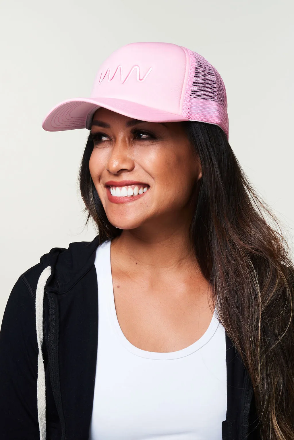 Pink On Pink Mesh Trucker