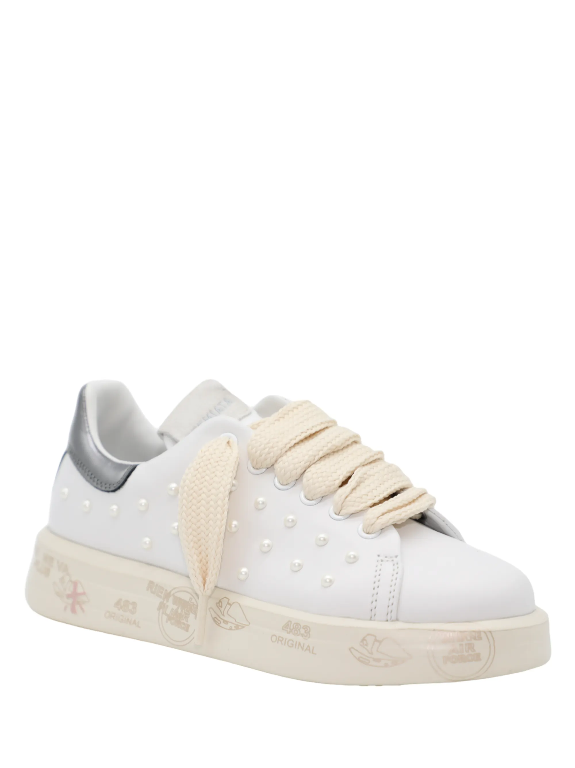 Premiata Belle Sneaker in White 7043