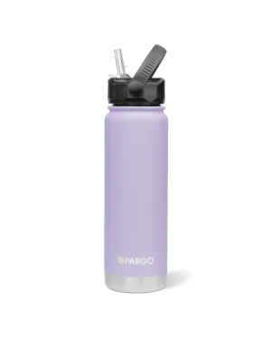 Project Pargo 750mL Insulated Bottle w/ Straw Lid - Love Lilac