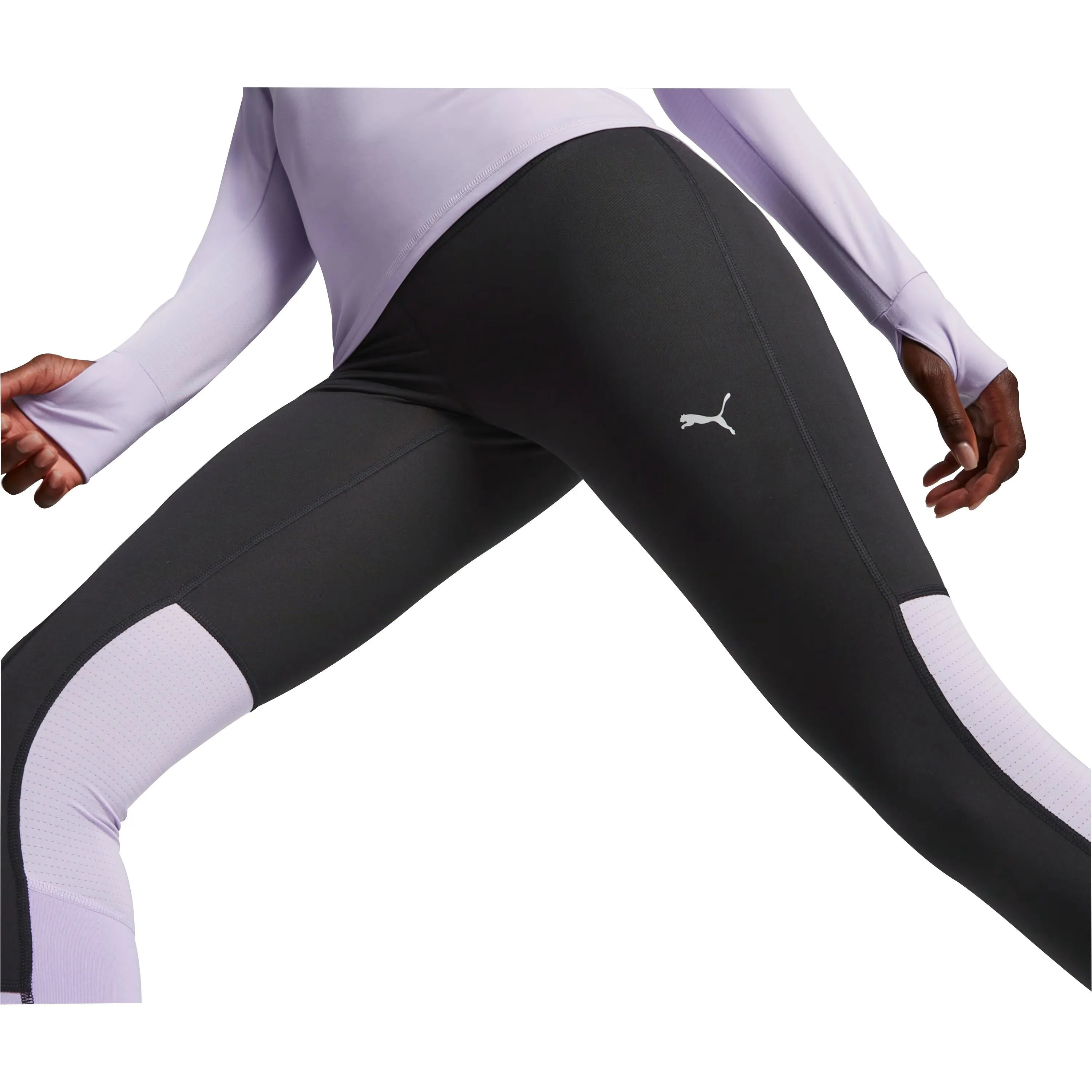 Puma Run Favourite Regular Rise Womens Long Running Tights - Black