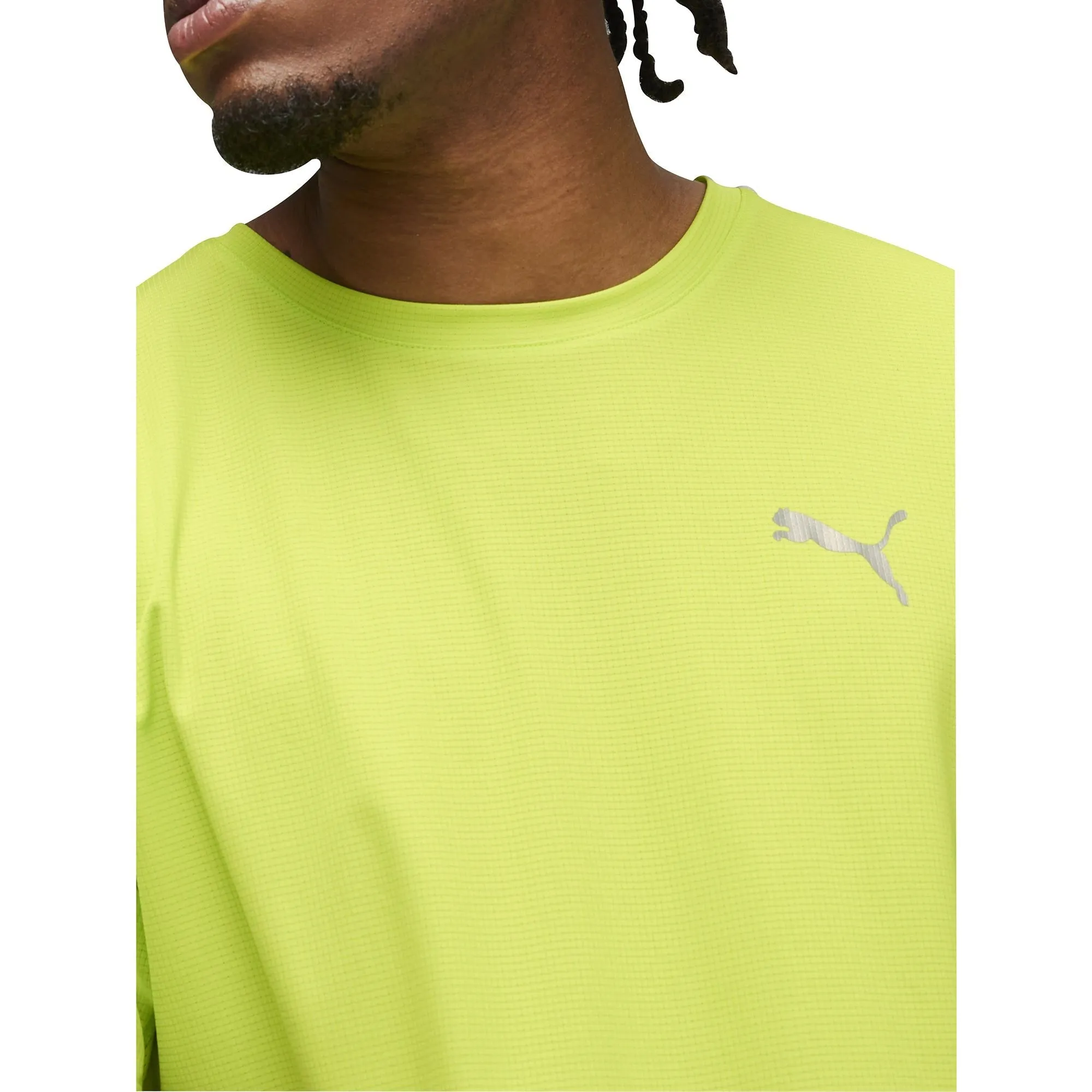Puma Run Favourite Velocity Short Sleeve Mens Running Top - Green