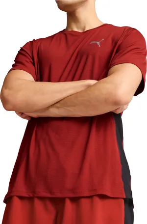 Puma Run Favourite Velocity Short Sleeve Mens Running Top - Red