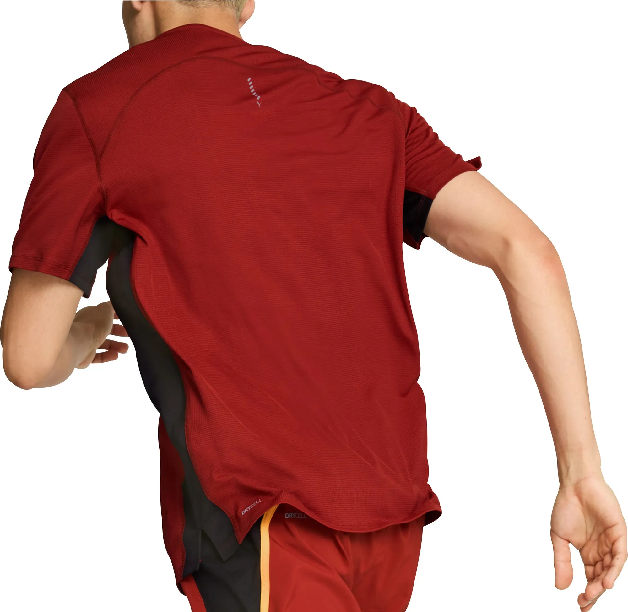 Puma Run Favourite Velocity Short Sleeve Mens Running Top - Red