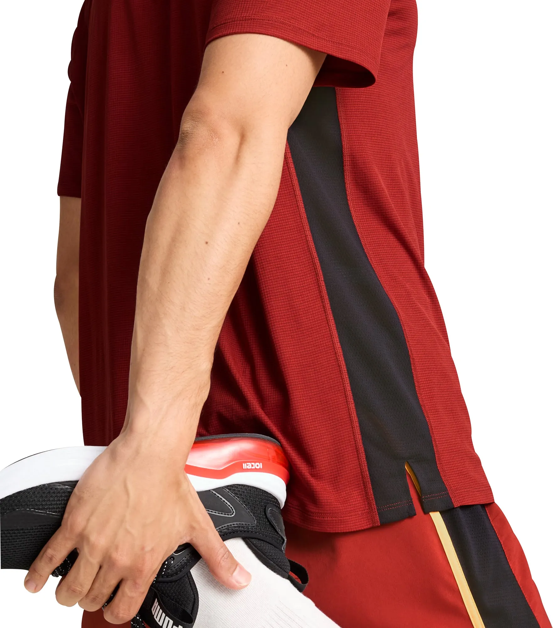 Puma Run Favourite Velocity Short Sleeve Mens Running Top - Red