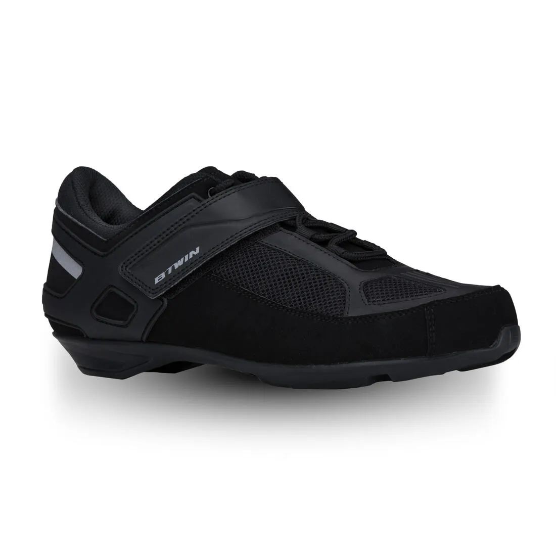 RC100 Lace-Up Cycling Shoes - Black