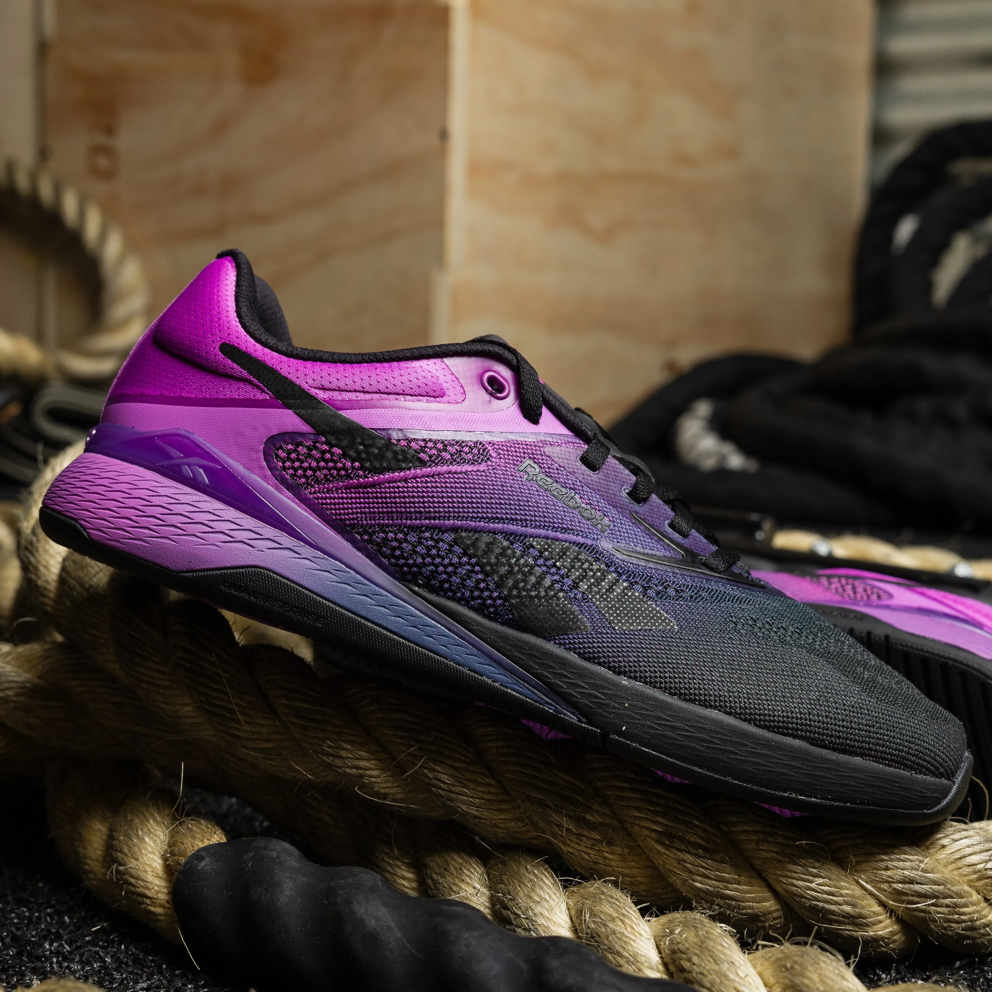 REEBOK - NANO X5 - WOMEN'S - BLACK/TWILIGHT PURPLE/PURPLE RAVE