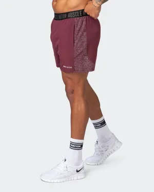 Reflective Training Shorts - Wine