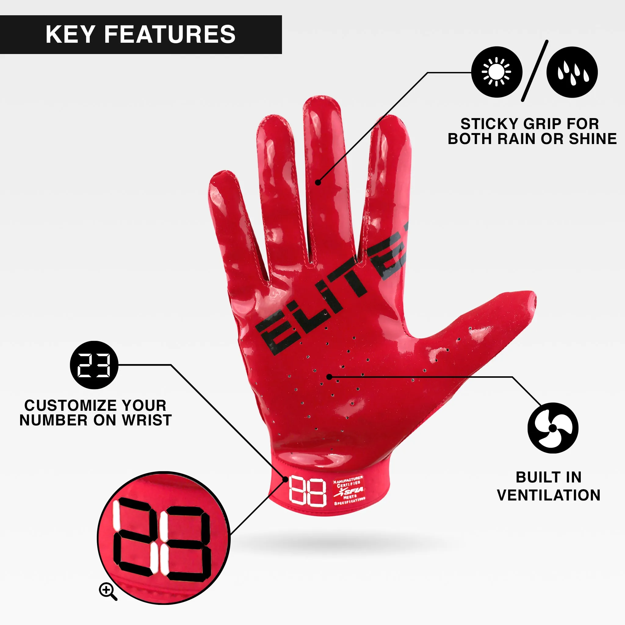 RG-14 Football Gloves