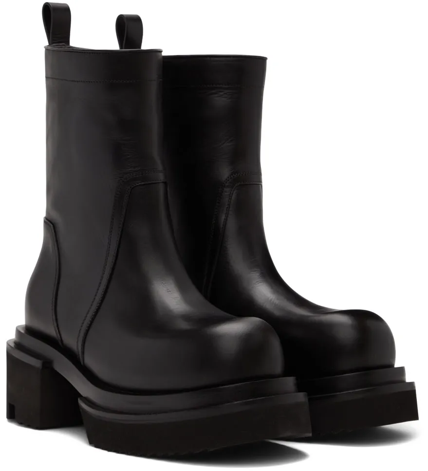RICK OWENS Black Bogun Boots