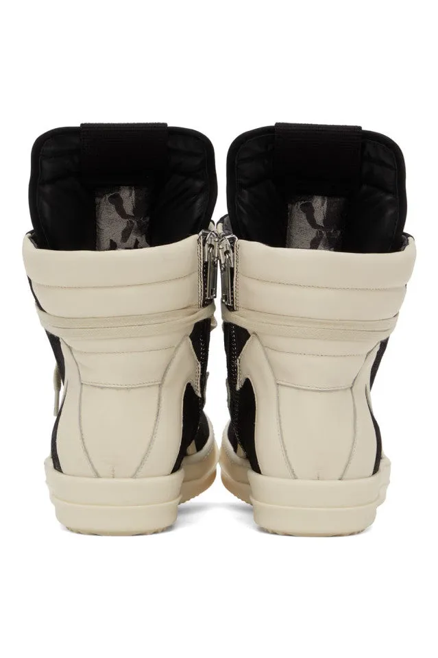 RICK OWENS Black Geobasket Sneakers
