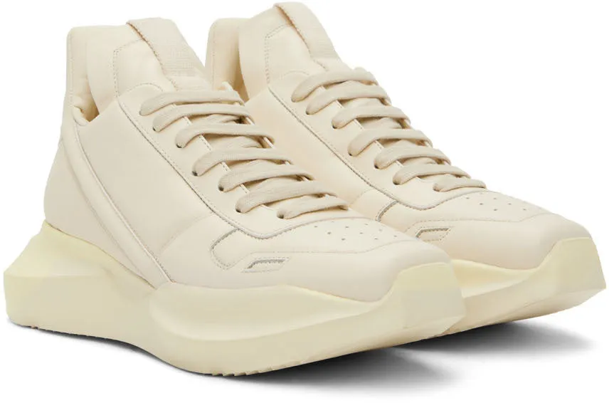 RICK OWENS Off-White Geth Sneakers
