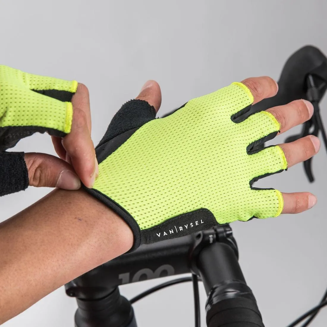 Road Cycling Gloves 500 - Neon