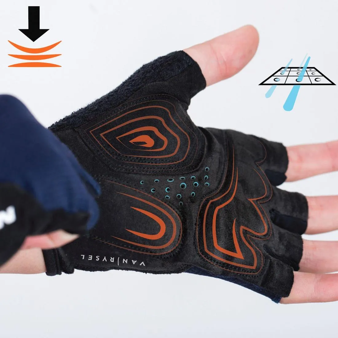 Road Cycling Gloves 500 - Neon