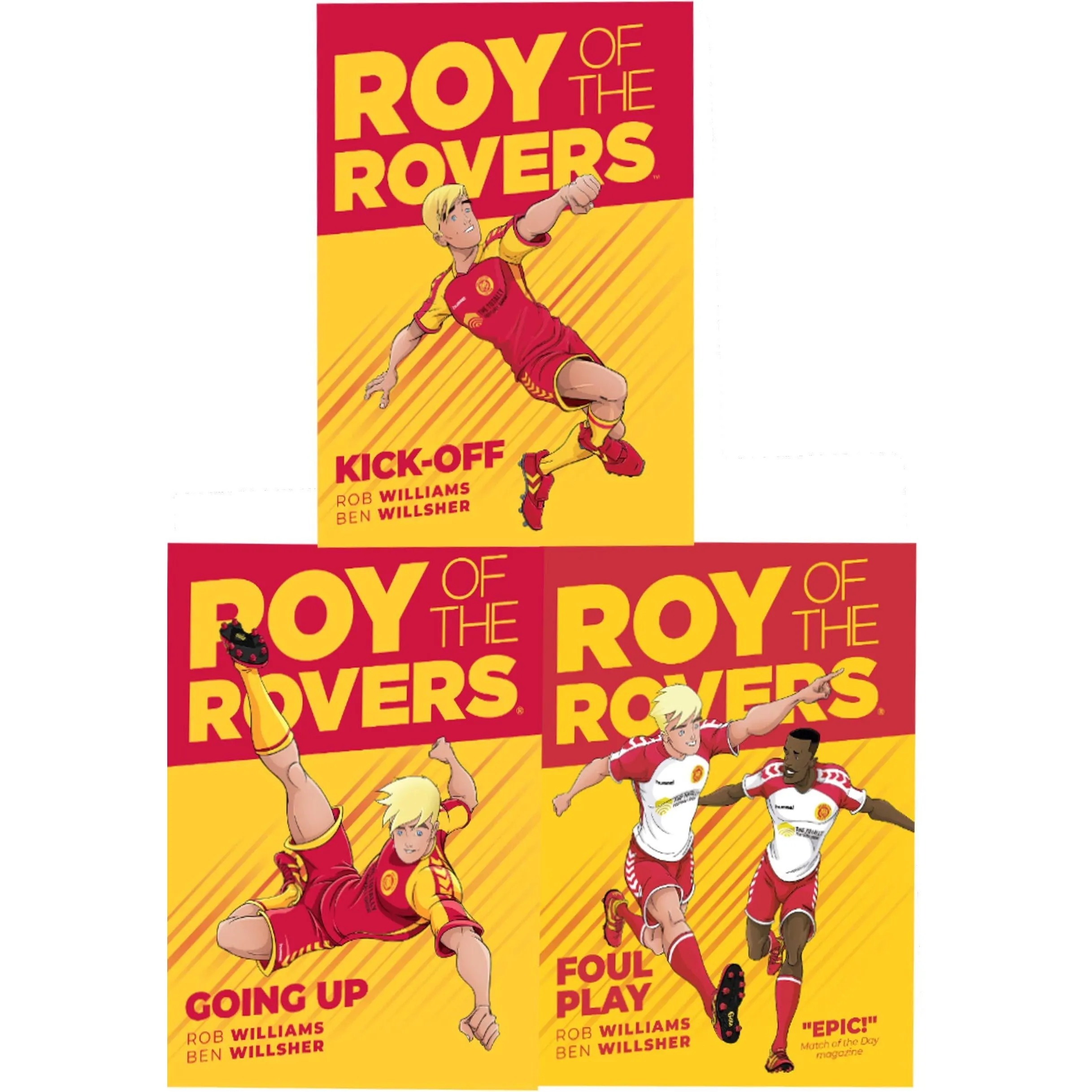 Roy of the Rovers Graphic Novl 3 Books Collection Set (Kick-Off, Foul Play, Going Up)