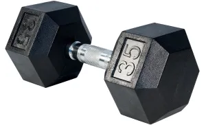 Rubber Hex Dumbell- 35lbs