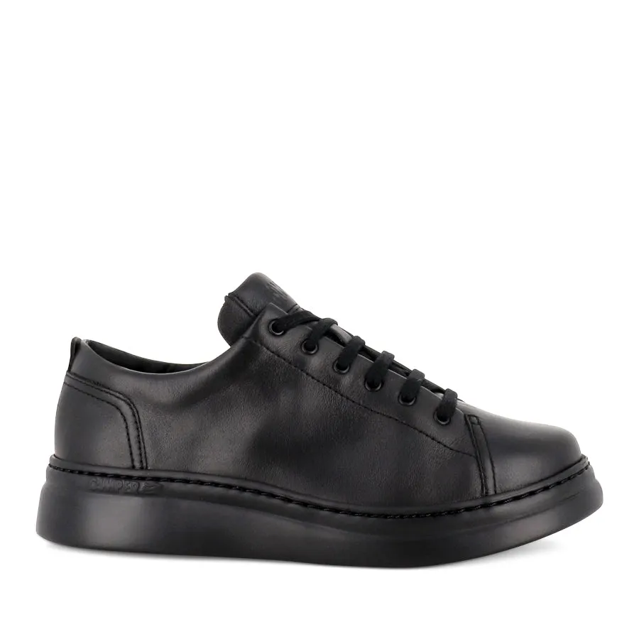 RUNNER UP K200508 L - BLACK BLACK LEATHER