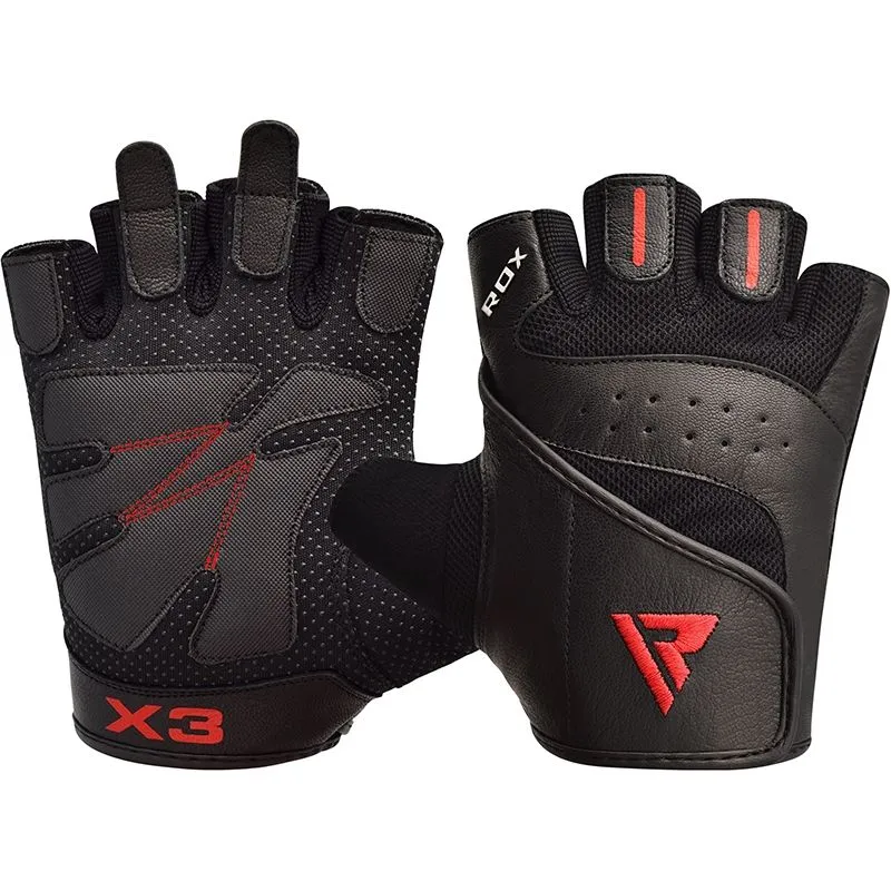 S2 Leather Fitness Training Gloves - RDX