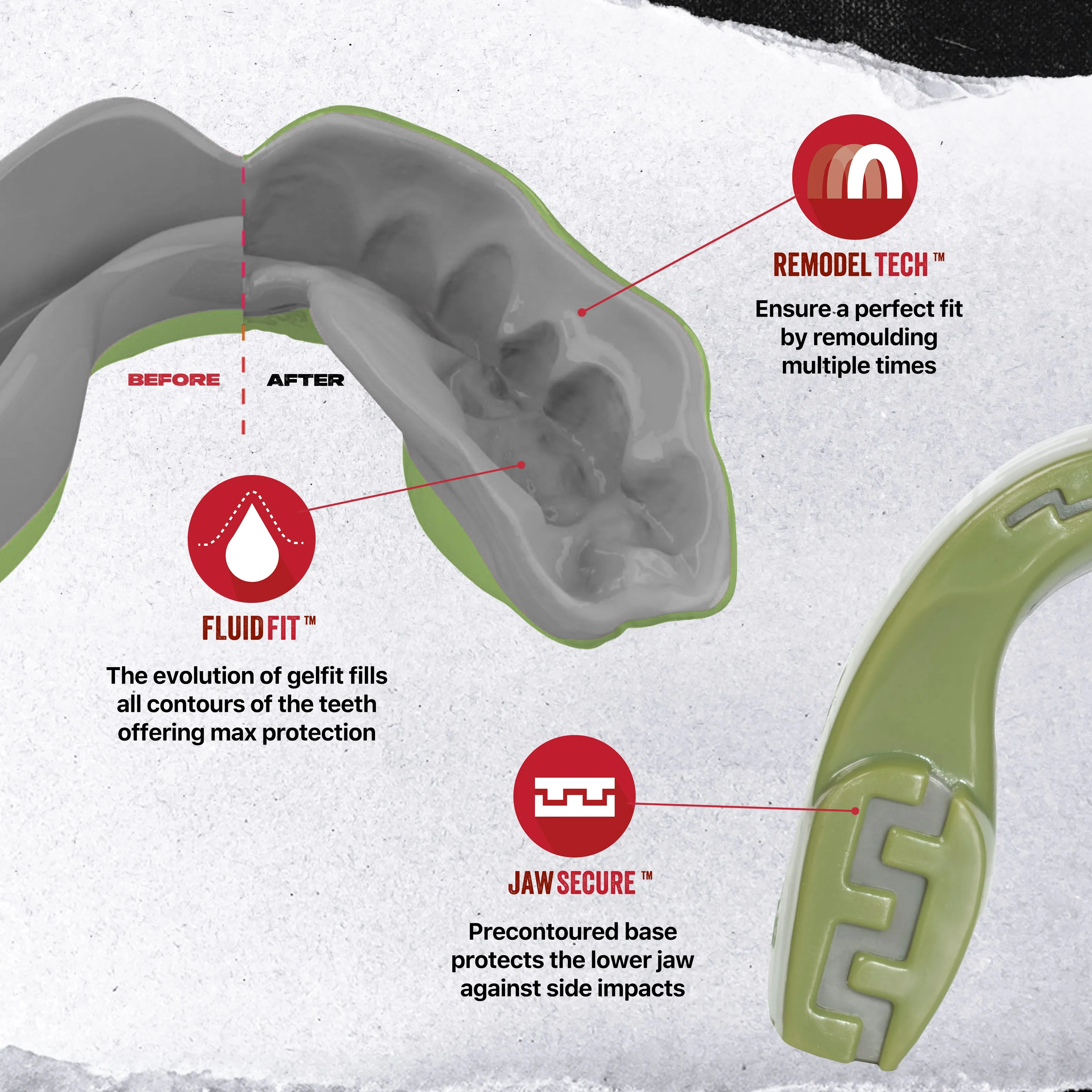 SAFEJAWZ Extro Series REORG Mouthguard