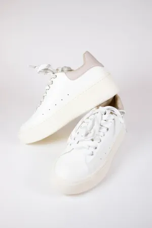 Sally Taupe Platform Sneaker