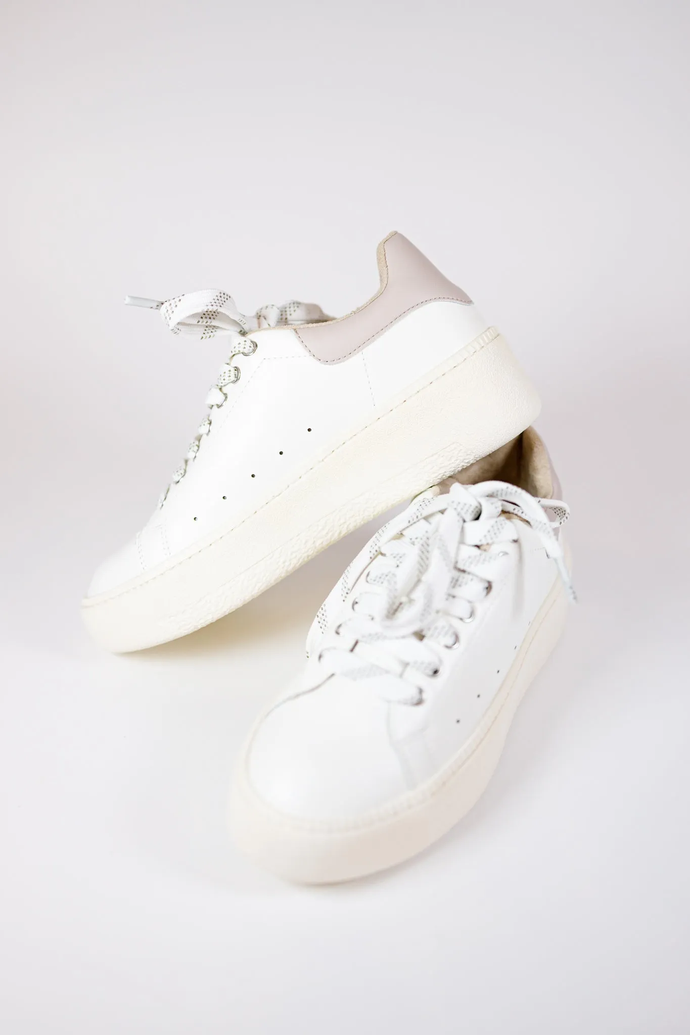 Sally Taupe Platform Sneaker
