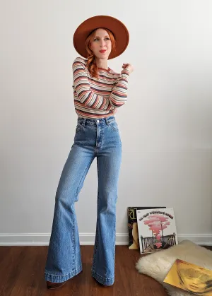 Salty Blue Denim Eastcoast Flares ✿ Organic Cotton