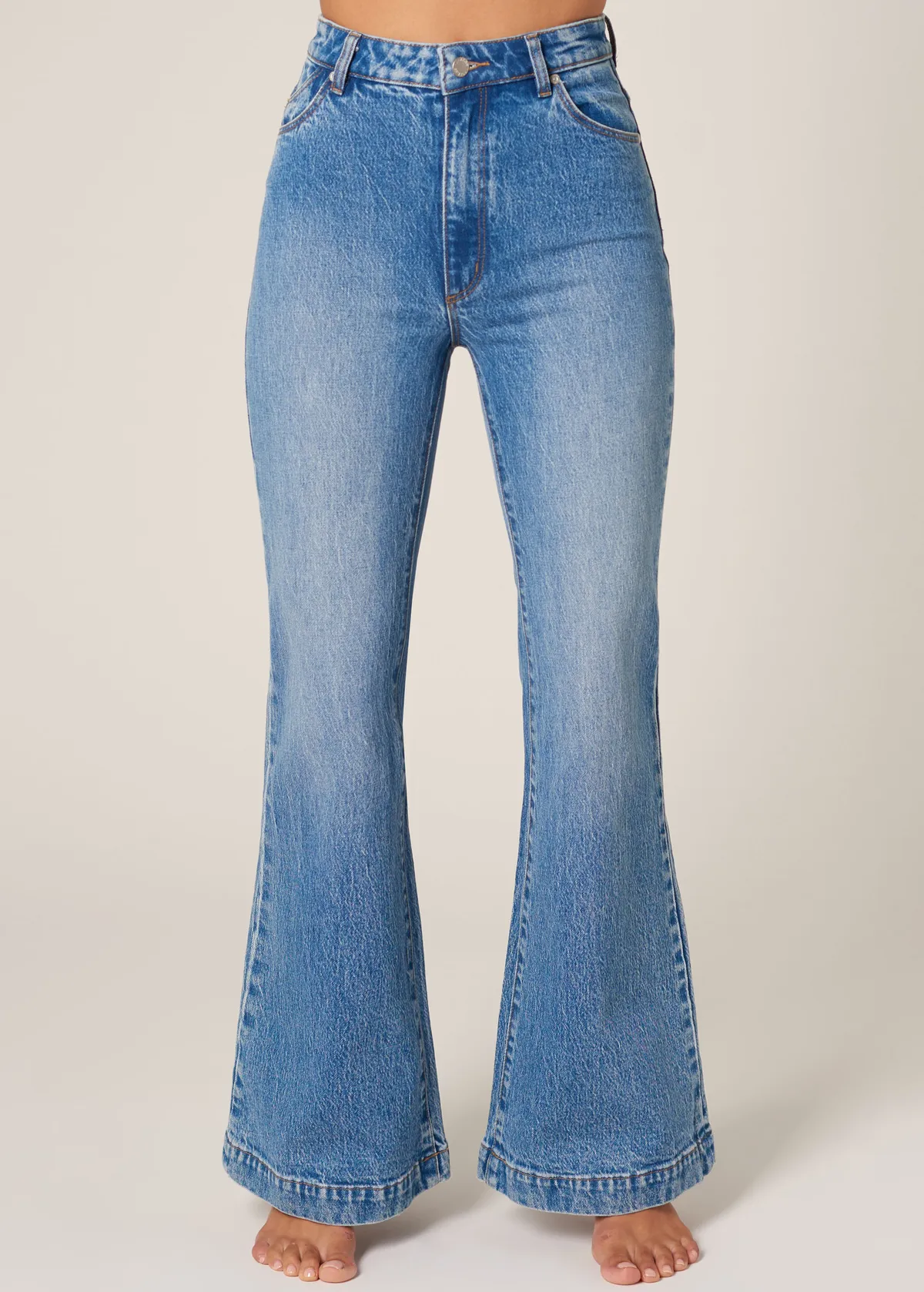 Salty Blue Denim Eastcoast Flares ✿ Organic Cotton