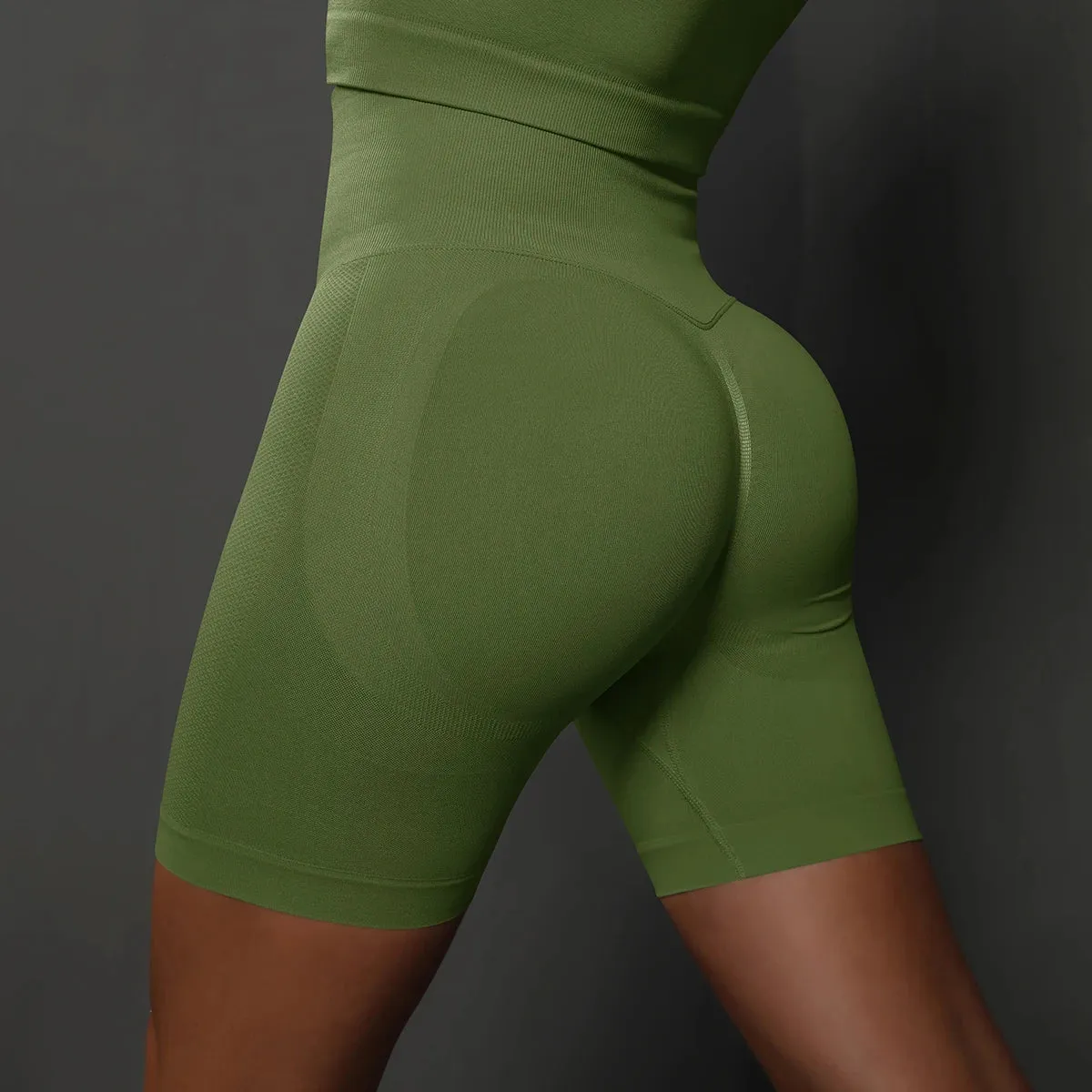 Seamless High Waist Yoga Shorts for Women