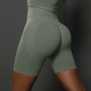 Seamless High Waist Yoga Shorts for Women