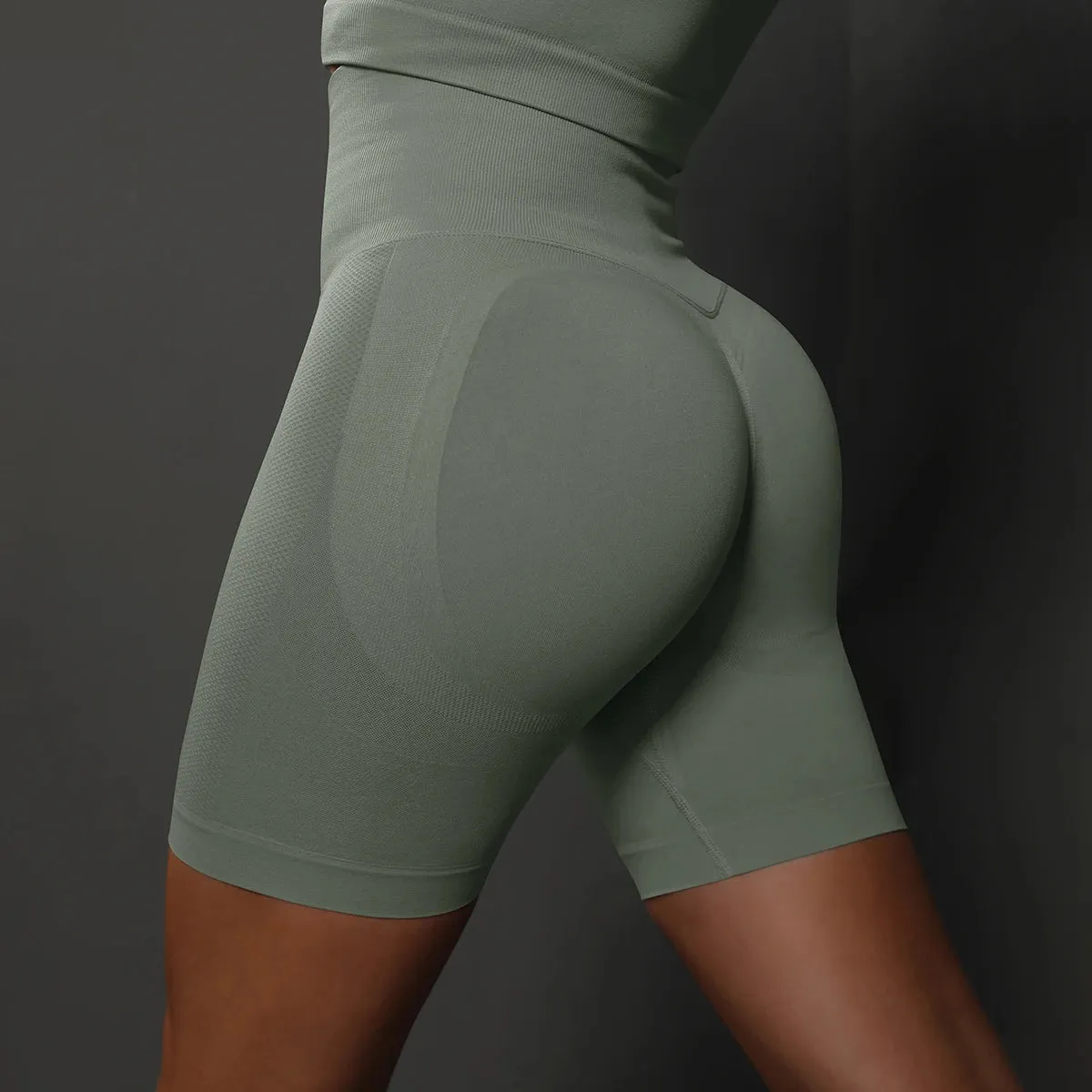 Seamless High Waist Yoga Shorts for Women
