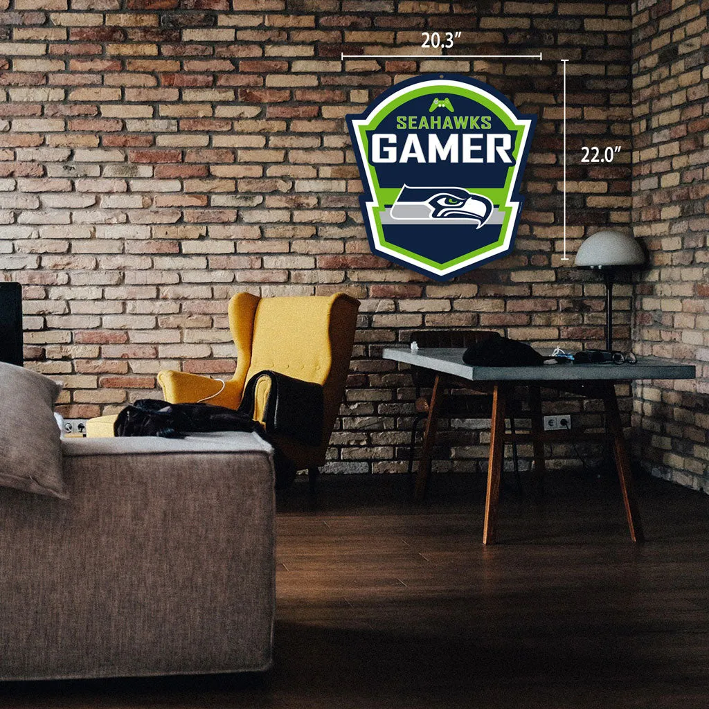 Seattle Seahawks 22" Gaming Sign - PVC