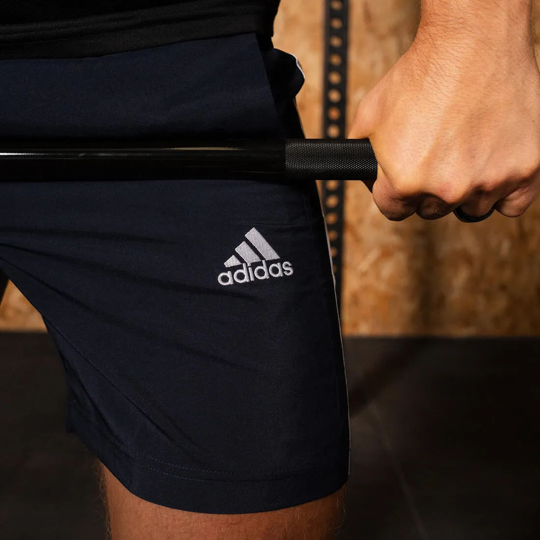 SHORT DE FITNESS CARDIO ADIDAS HOMME BLEU