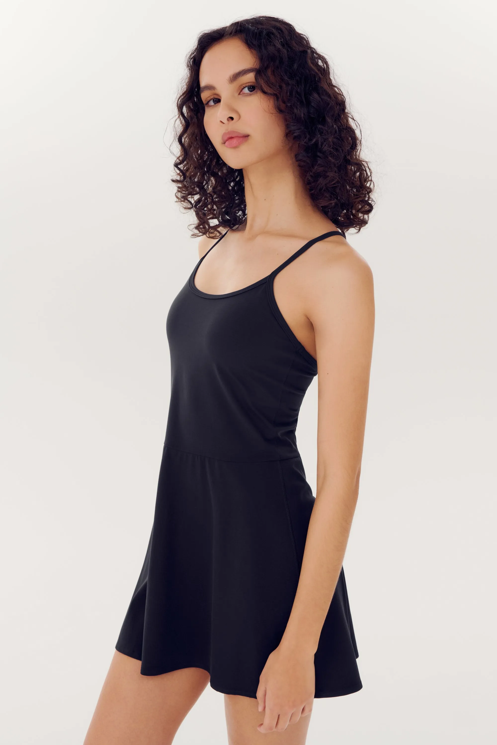 Simona Airweight Tank Dress - Black