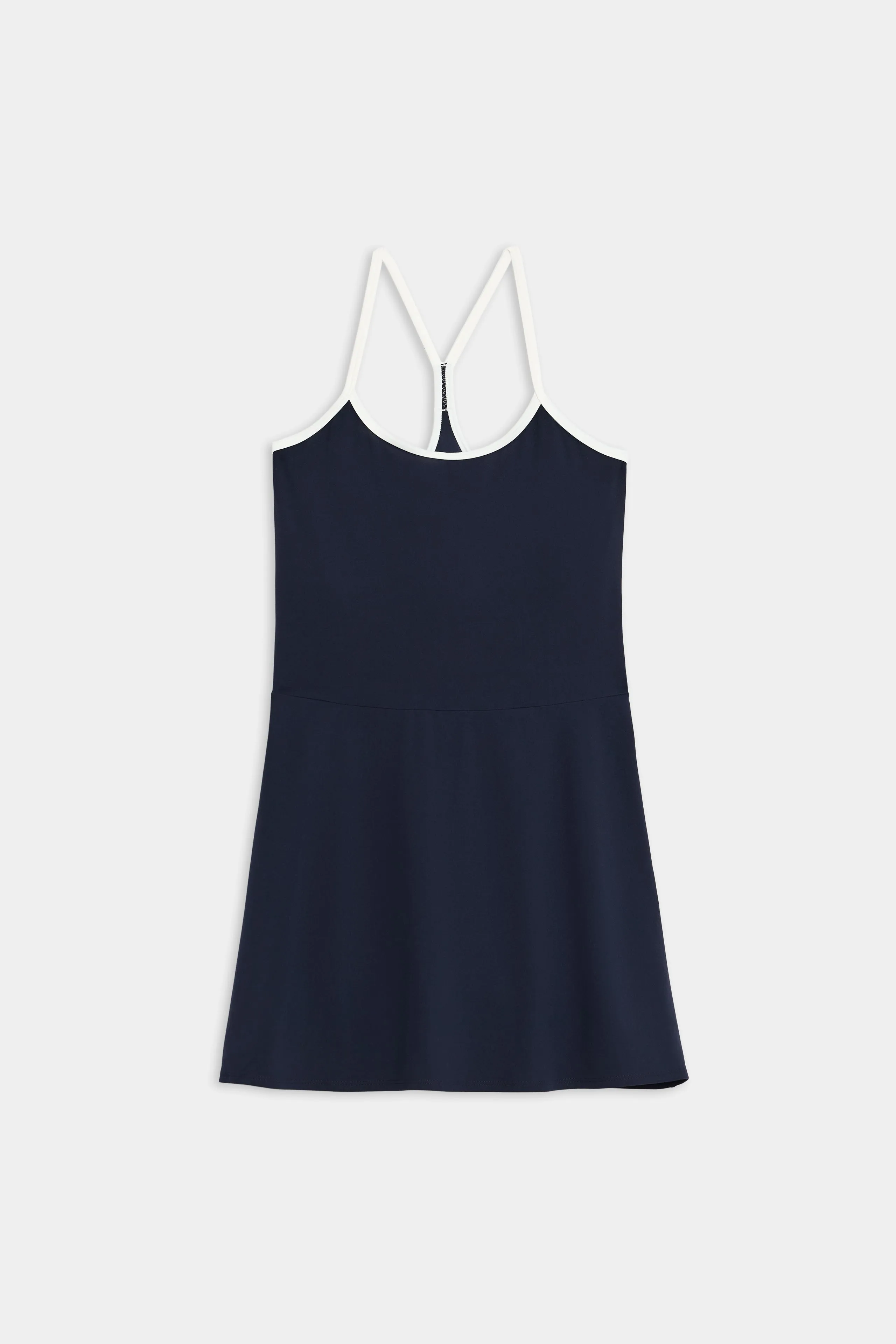 Simona Airweight Tank Dress - Indigo/White