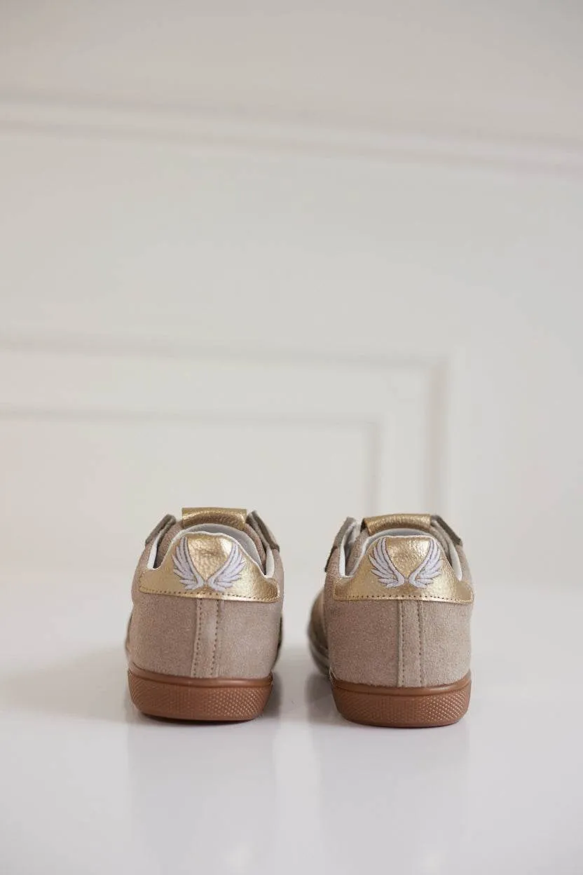 Sky Runner Leather Sneaker in Beige