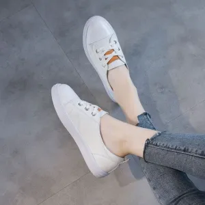 Small Size Lace Up Leather Sneakers AP181