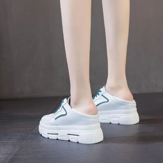 Small Size Thicksole Leather Trainers BS127