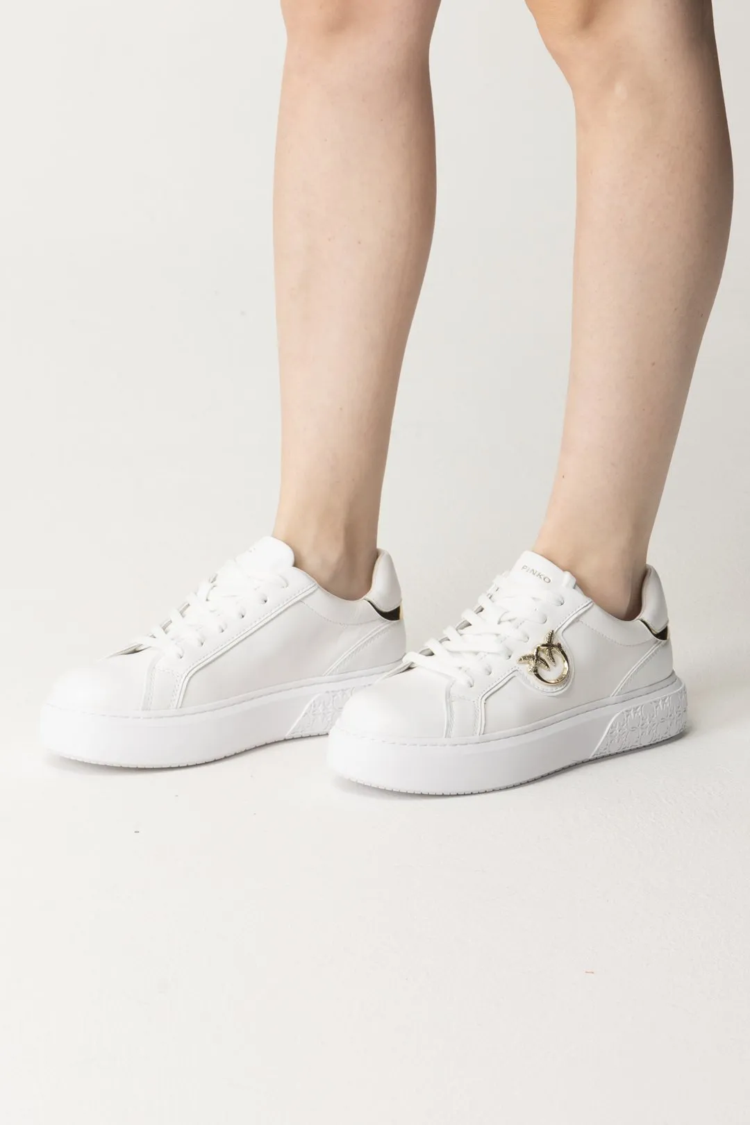 Sneakers con Platform e Logo Love Birds