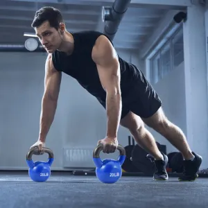 Solid Cast Iron Vinyl Coating  Sports Kettlebell