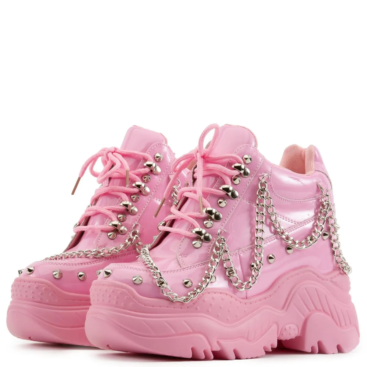 Space Candy Platform Sneakers with Studs