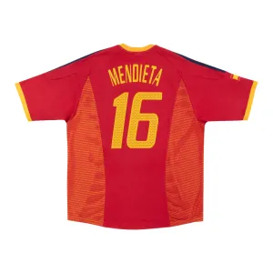 SPAIN 2002-04 HOME SHIRT - MENDIETA 16 - XL