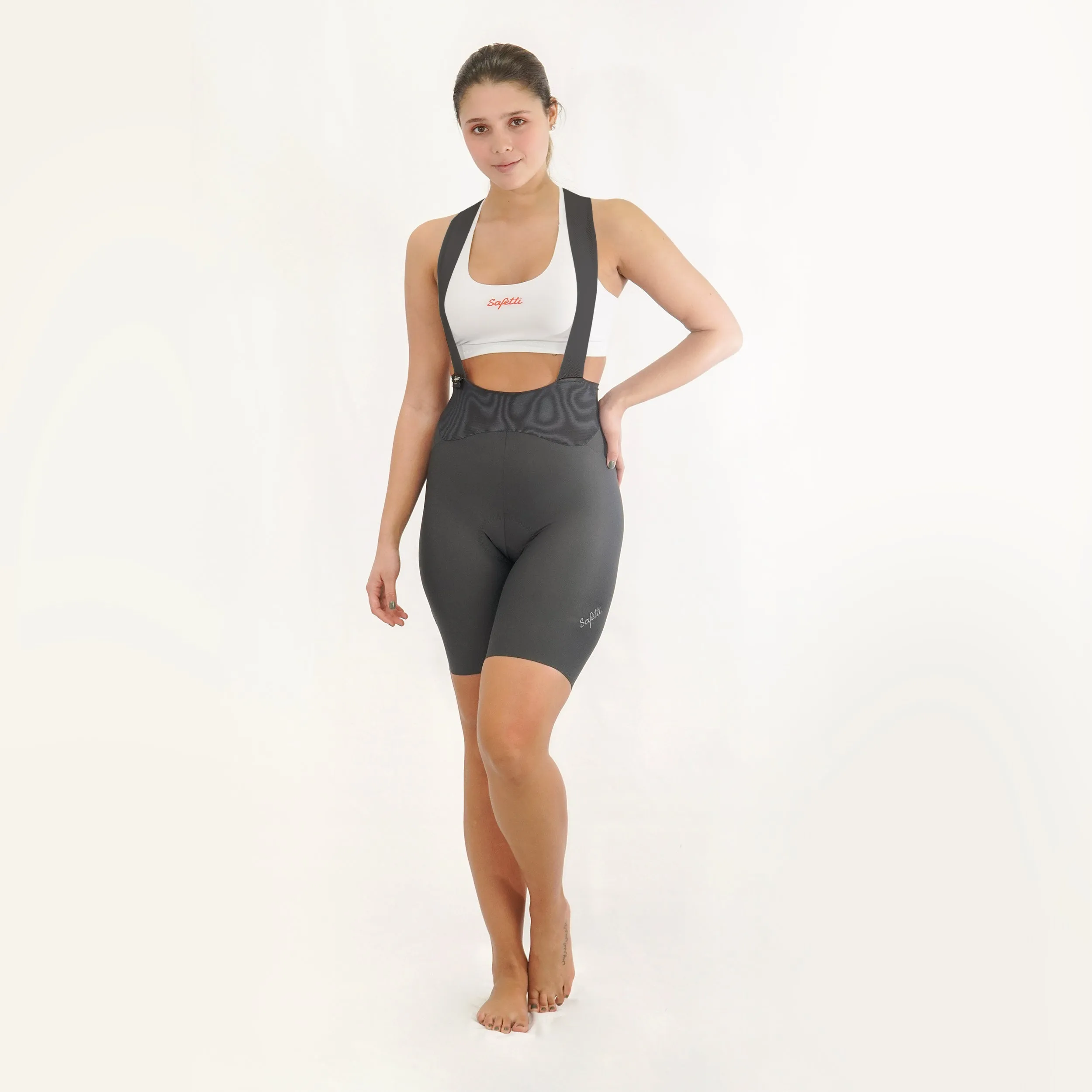 Speed- Toscana 2.0 - Grigio Cycling Bib shorts. Women