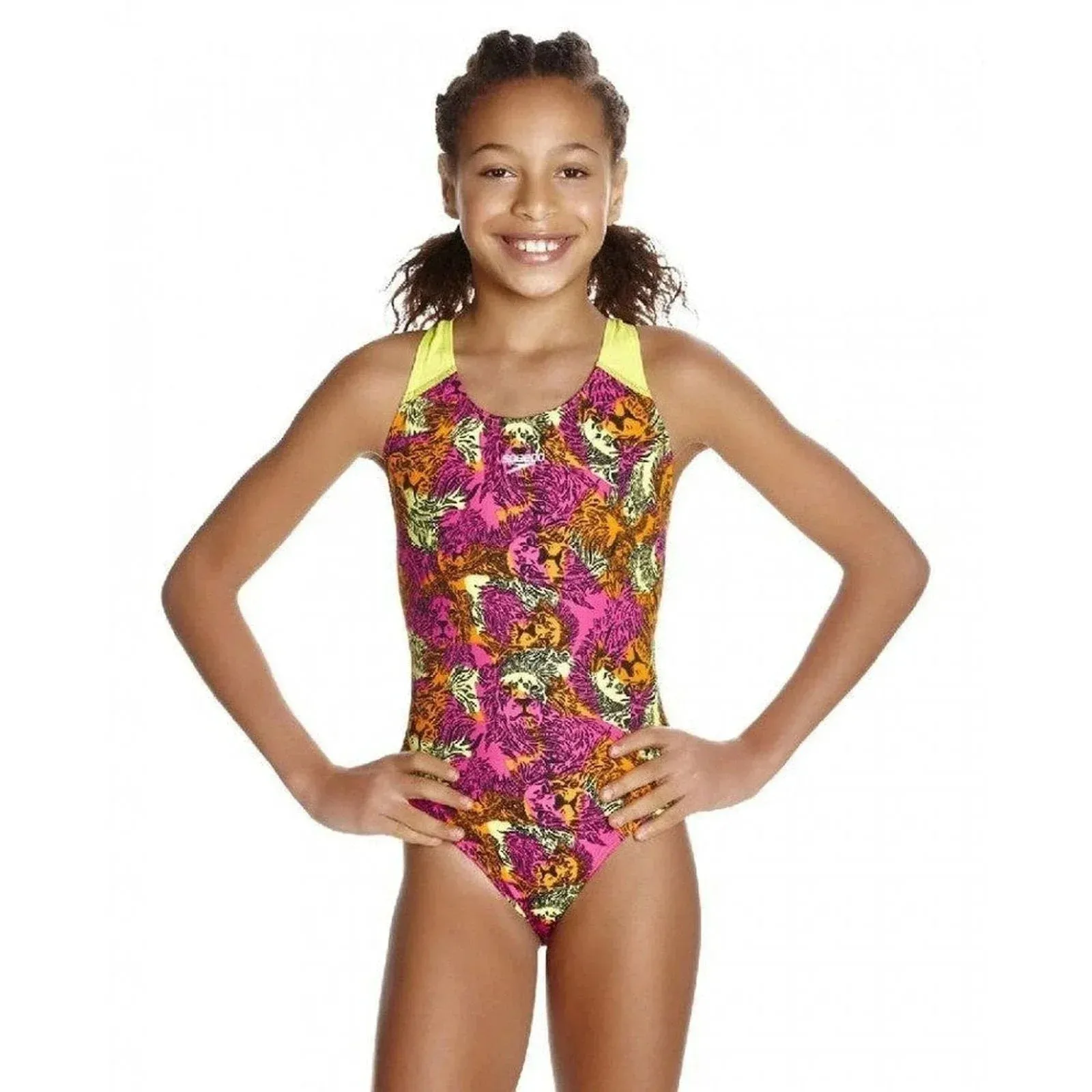 Speedo Girl's Electric Ball Swimsuit - Pink