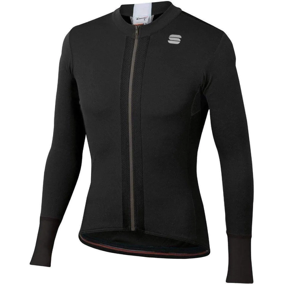 Sportful Strike Long Sleeve Mens Cycling Jersey - Black