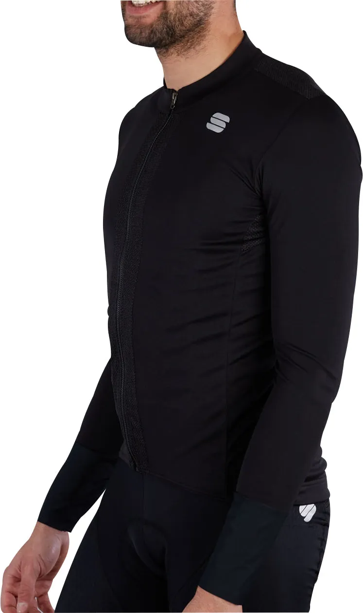 Sportful Strike Long Sleeve Mens Cycling Jersey - Black