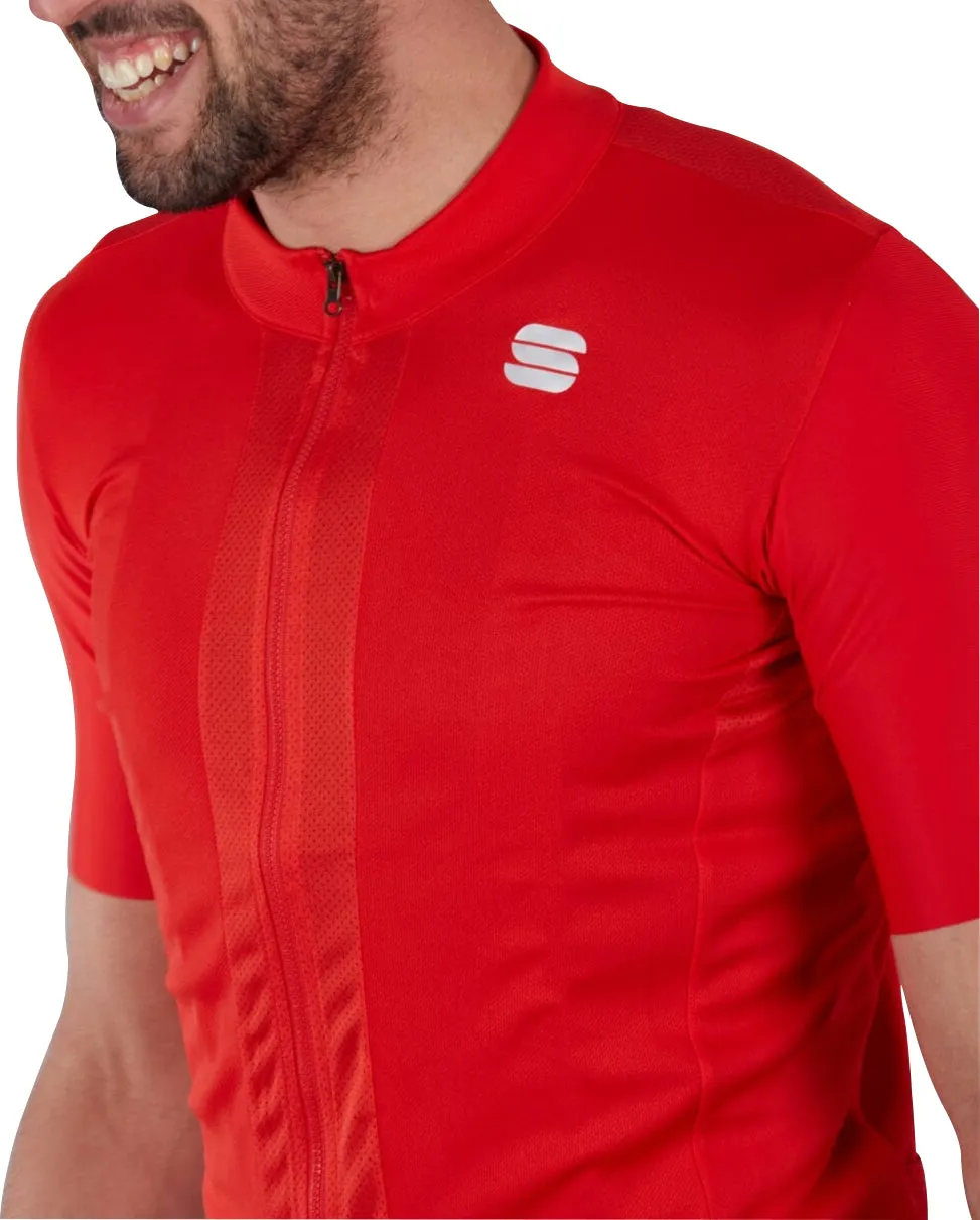 Sportful Strike Short Sleeve Mens Cycling Jersey - Red